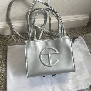 Telfar Small Silver Bag